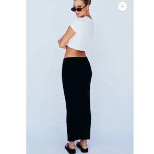 Black baha midi skirt